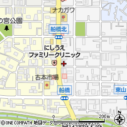 大阪府枚方市東船橋1丁目38周辺の地図