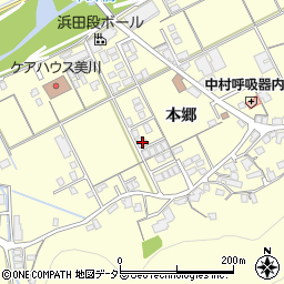 島根県浜田市内村町本郷597-7周辺の地図