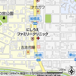 大阪府枚方市東船橋1丁目37周辺の地図