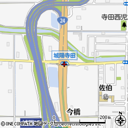 城陽寺田周辺の地図