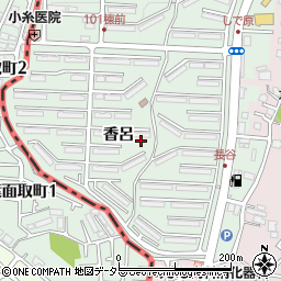 京都府八幡市男山香呂周辺の地図