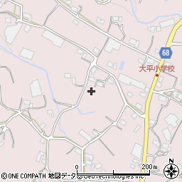 静岡県浜松市浜名区大平606周辺の地図