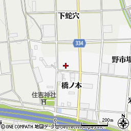 愛知県豊川市六角町（橋ノ本）周辺の地図