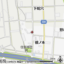 愛知県豊川市六角町橋ノ本20周辺の地図