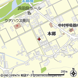 島根県浜田市内村町598-6周辺の地図