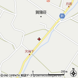 岡山県加賀郡吉備中央町上竹1224-1周辺の地図