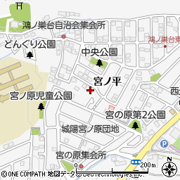 京都府城陽市寺田宮ノ平周辺の地図