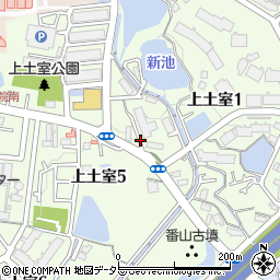 大阪府高槻市上土室周辺の地図