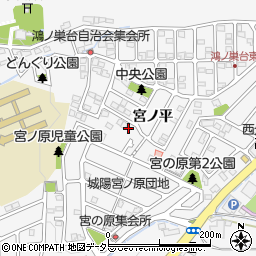 京都府城陽市寺田（宮ノ平）周辺の地図