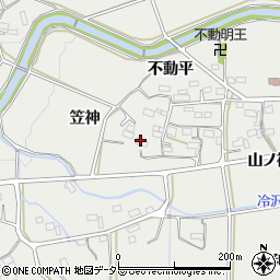 愛知県新城市富岡（笠神）周辺の地図
