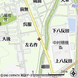 愛知県幸田町（額田郡）六栗（小井ノ川原）周辺の地図