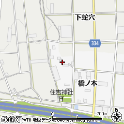 愛知県豊川市六角町橋ノ本9周辺の地図