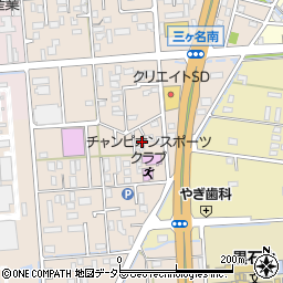 静岡県焼津市三ケ名190周辺の地図