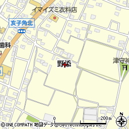 愛知県豊川市一宮町野添周辺の地図