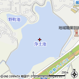 浄土池周辺の地図