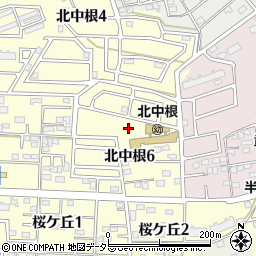 武豊町役場　北中根保育園周辺の地図