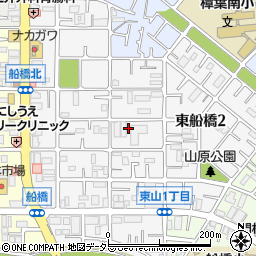 大阪府枚方市東船橋周辺の地図