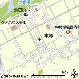 島根県浜田市内村町598-8周辺の地図