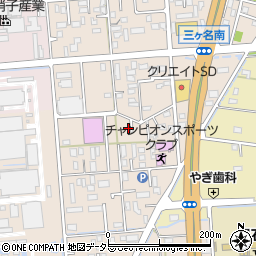 静岡県焼津市三ケ名188-10周辺の地図