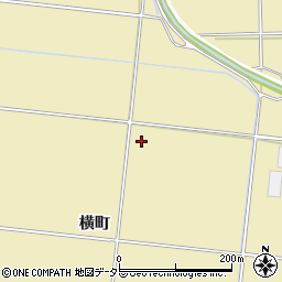 愛知県豊川市大木町（横町）周辺の地図