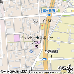 静岡県焼津市三ケ名195-4周辺の地図