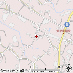 静岡県浜松市浜名区大平605-1周辺の地図