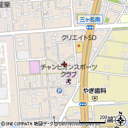 静岡県焼津市三ケ名195周辺の地図