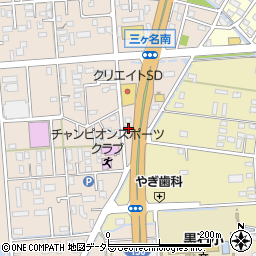 静岡県焼津市三ケ名200-1周辺の地図