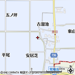 京都府八幡市内里安居芝306周辺の地図