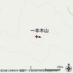 一本木山周辺の地図