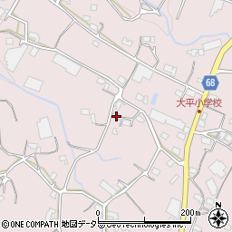 静岡県浜松市浜名区大平607周辺の地図