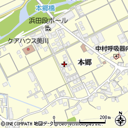 島根県浜田市内村町598-3周辺の地図