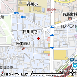 芥川マンション周辺の地図