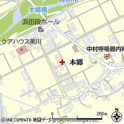 島根県浜田市内村町598-5周辺の地図