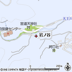 愛知県豊川市赤坂町岩ノ谷周辺の地図