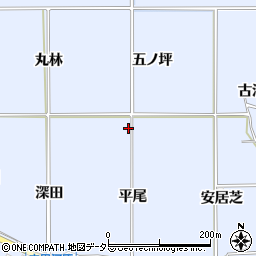 京都府八幡市内里（平尾）周辺の地図