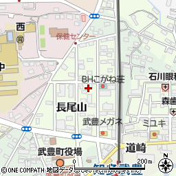 愛知県知多郡武豊町長尾山周辺の地図