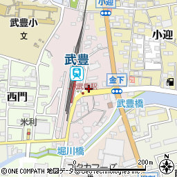 愛知県武豊町（知多郡）金下周辺の地図