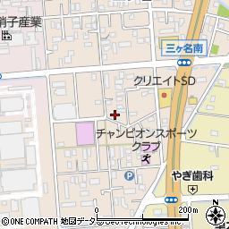 静岡県焼津市三ケ名228-3周辺の地図