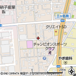 静岡県焼津市三ケ名238周辺の地図