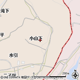 愛知県豊川市金沢町小山下周辺の地図