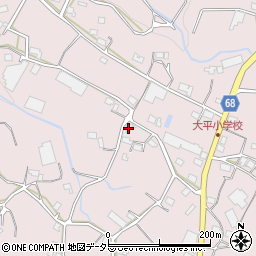 静岡県浜松市浜名区大平608周辺の地図