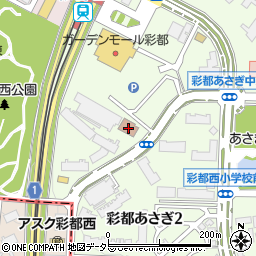 茨木市立彩都西コミュニティセンター周辺の地図