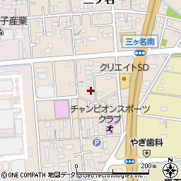 静岡県焼津市三ケ名230-3周辺の地図