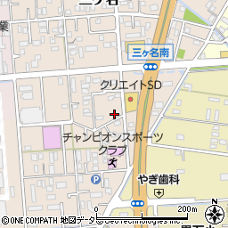 静岡県焼津市三ケ名223-3周辺の地図