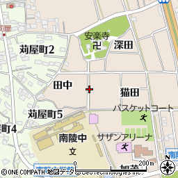 愛知県常滑市苅屋周辺の地図