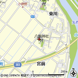 愛知県西尾市小焼野町周辺の地図