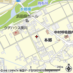 島根県浜田市内村町本郷606-5周辺の地図