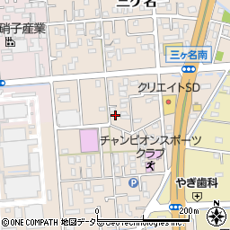 静岡県焼津市三ケ名228-2周辺の地図