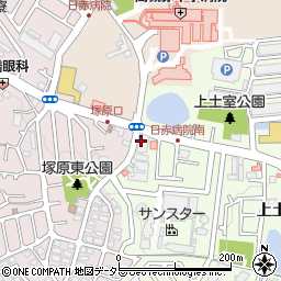 コクミン薬局高槻店周辺の地図